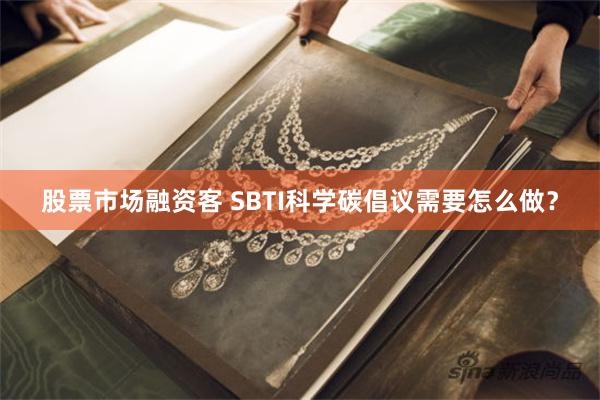 股票市场融资客 SBTI科学碳倡议需要怎么做？